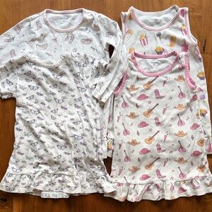 NOOMIE / TODDLER GIRLS 100% Pima Cotton Pajama Dresses PJs